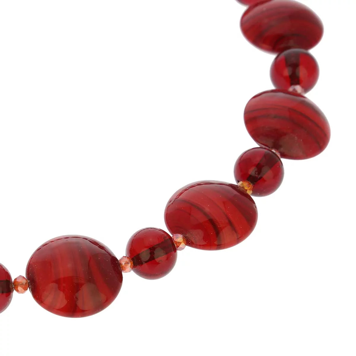 Ruby Red Murano Glass Necklace Q744470