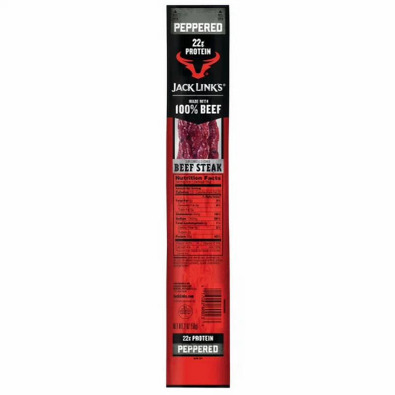 2 OZ Peppered Beef Steak Jerky W27506