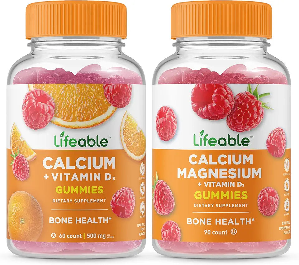 Calcium with Vitamin D + Calcium Magnesium Gummies Bundle T666