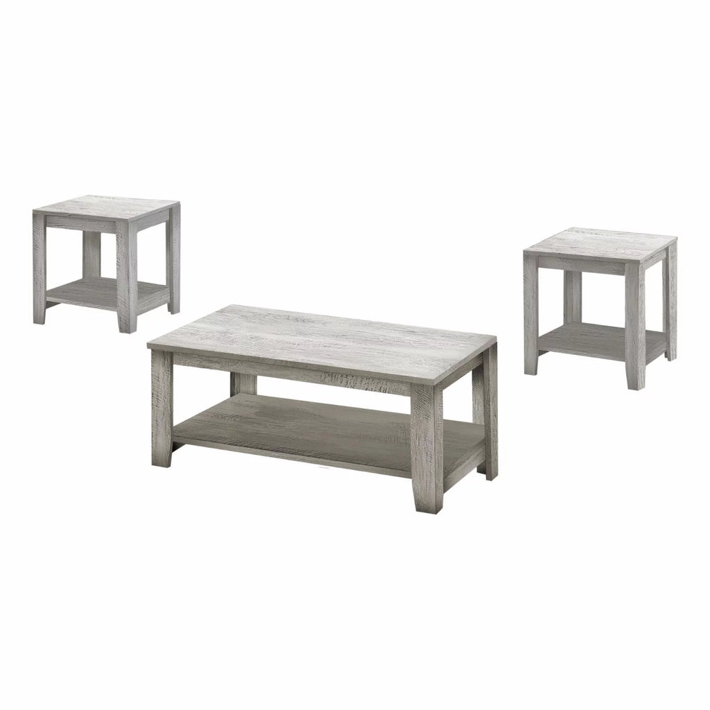 3pcs Brown Laminate Table Set X568