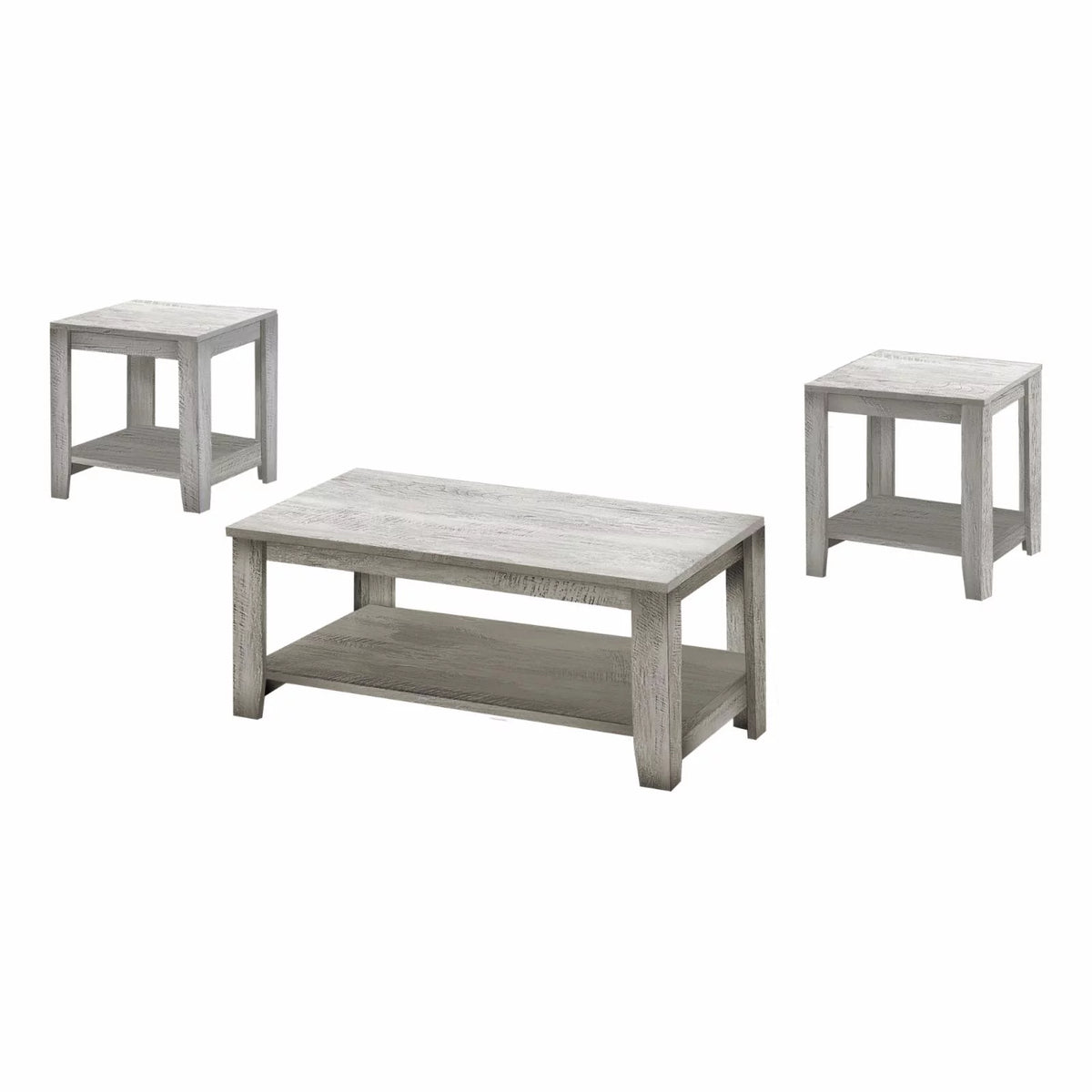 3pcs Brown Laminate Table Set X568