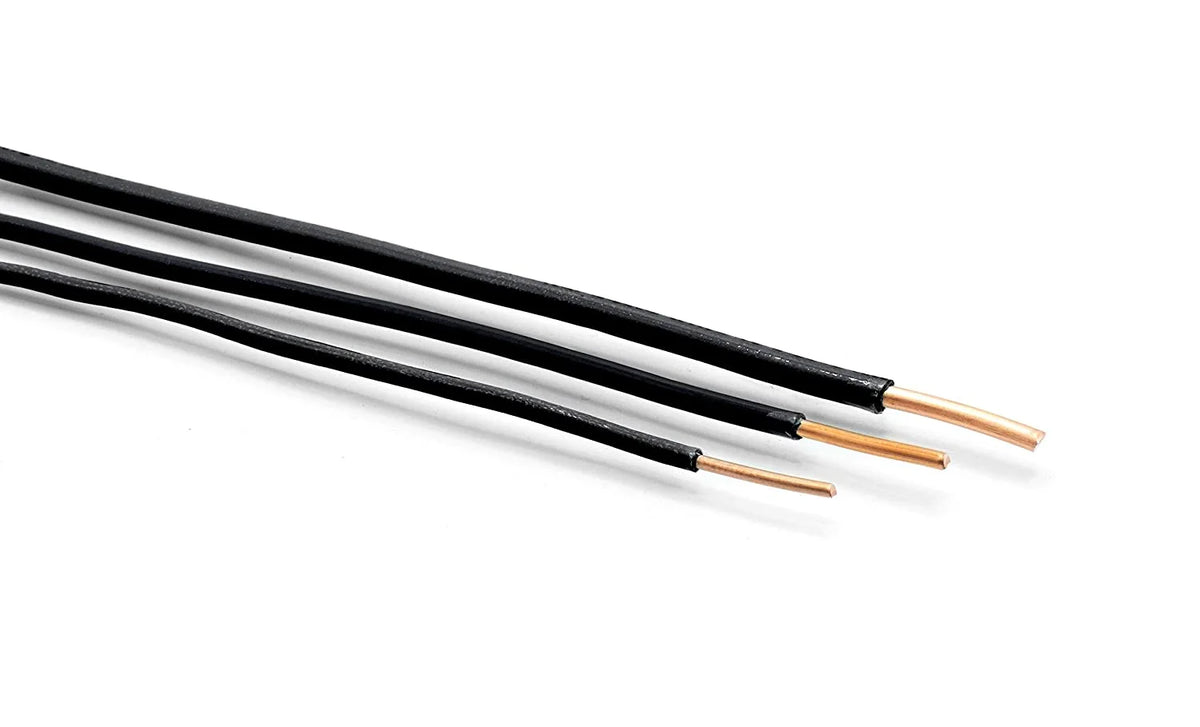 200 Feet 12 AWG Insulated Solid Copper THHN THWN Wire Black O545941