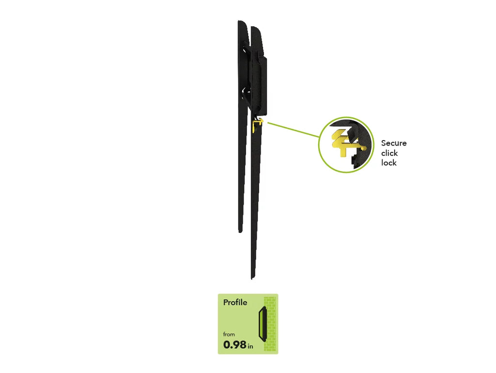 Flat To Wall Low Profile TV Wall Mount for 25-inch to 55-inch TVs U3872