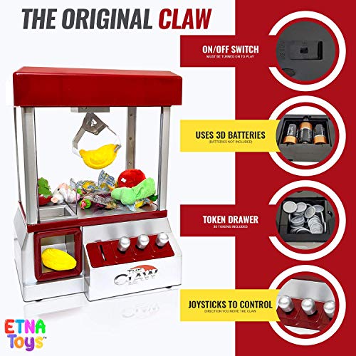 Electronic Arcade Claw Machine Candy Prize Dispenser with Sound R7992