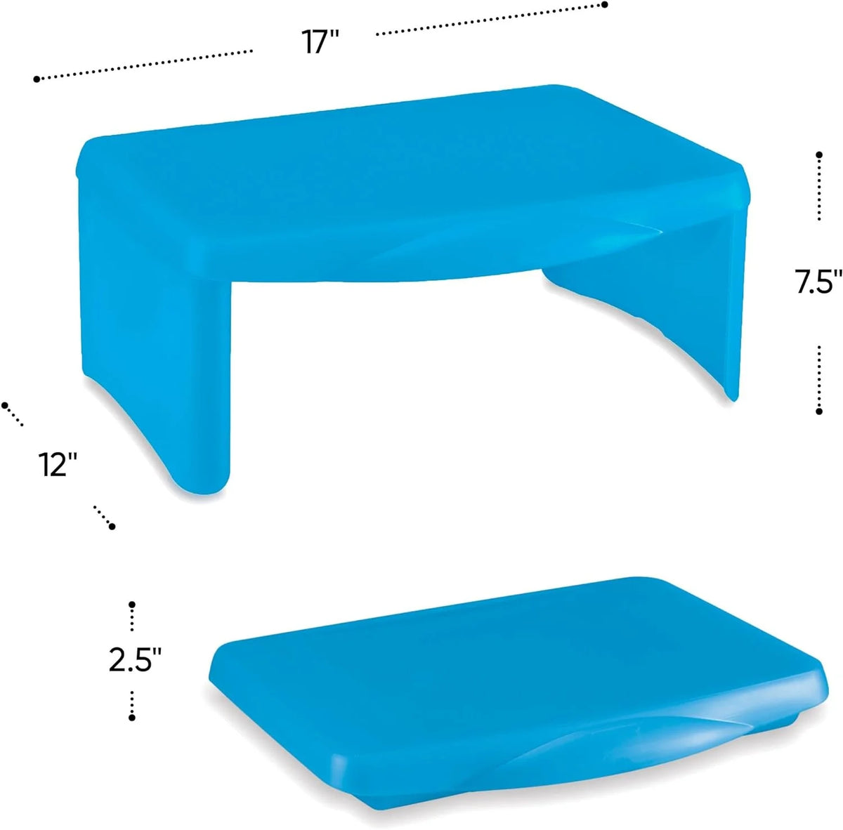 Portable Folding Lap Desk with Storage Tray Blue G612