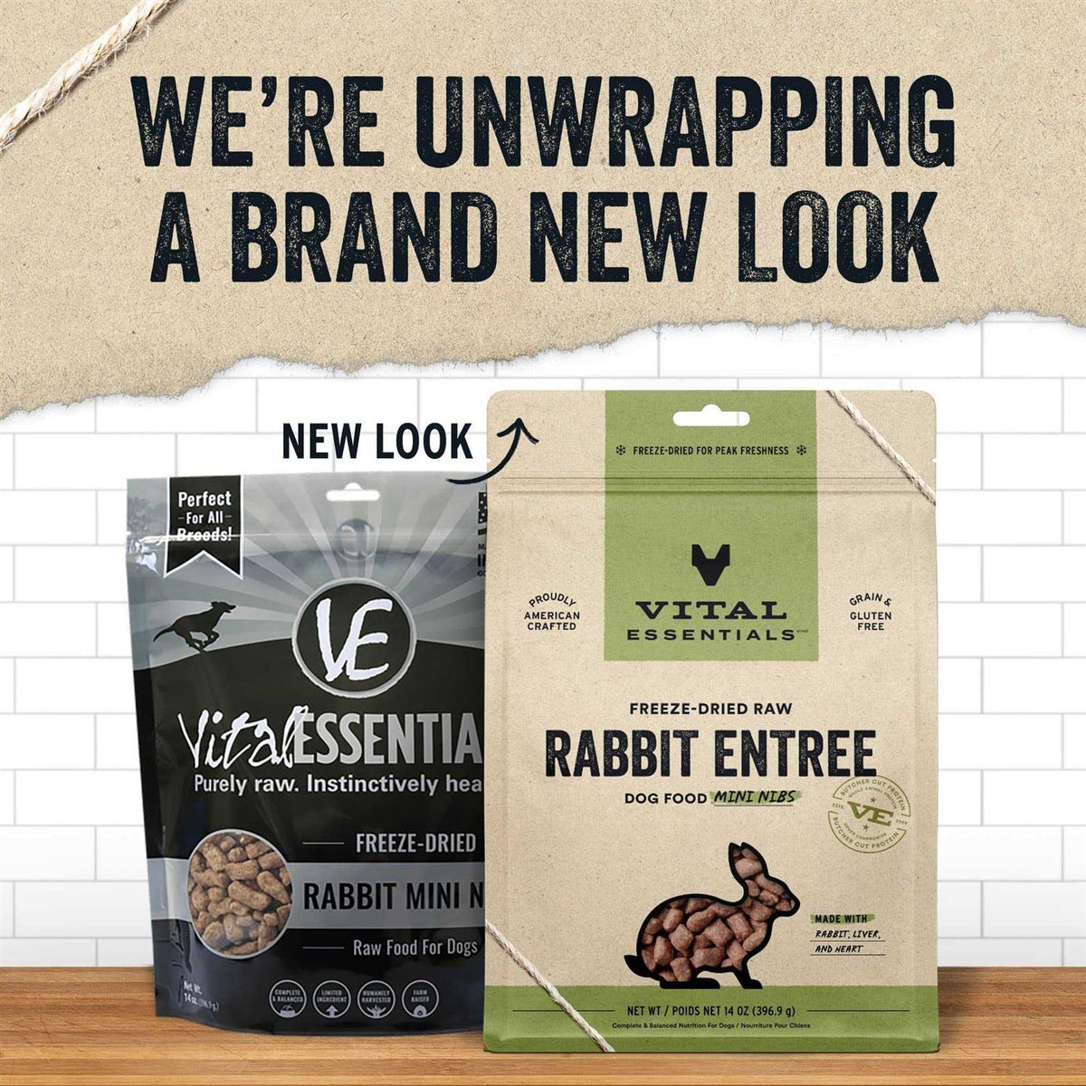 Freeze Dried Raw Rabbit Dog Food Mini Nibs V883