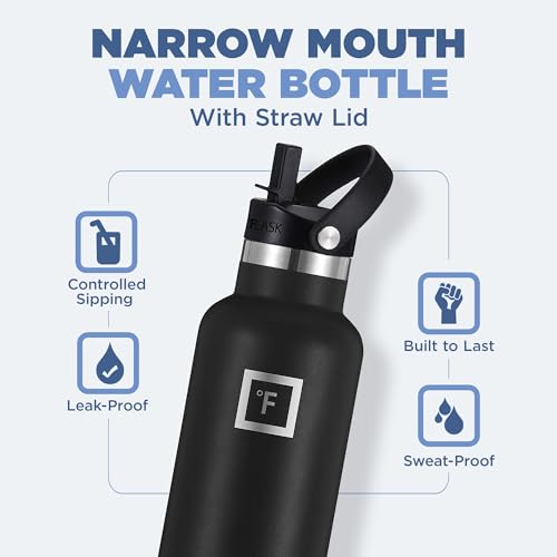 24 Oz Leak Proof Vacuum Insulated Stainless Steel Water Bottle F50651