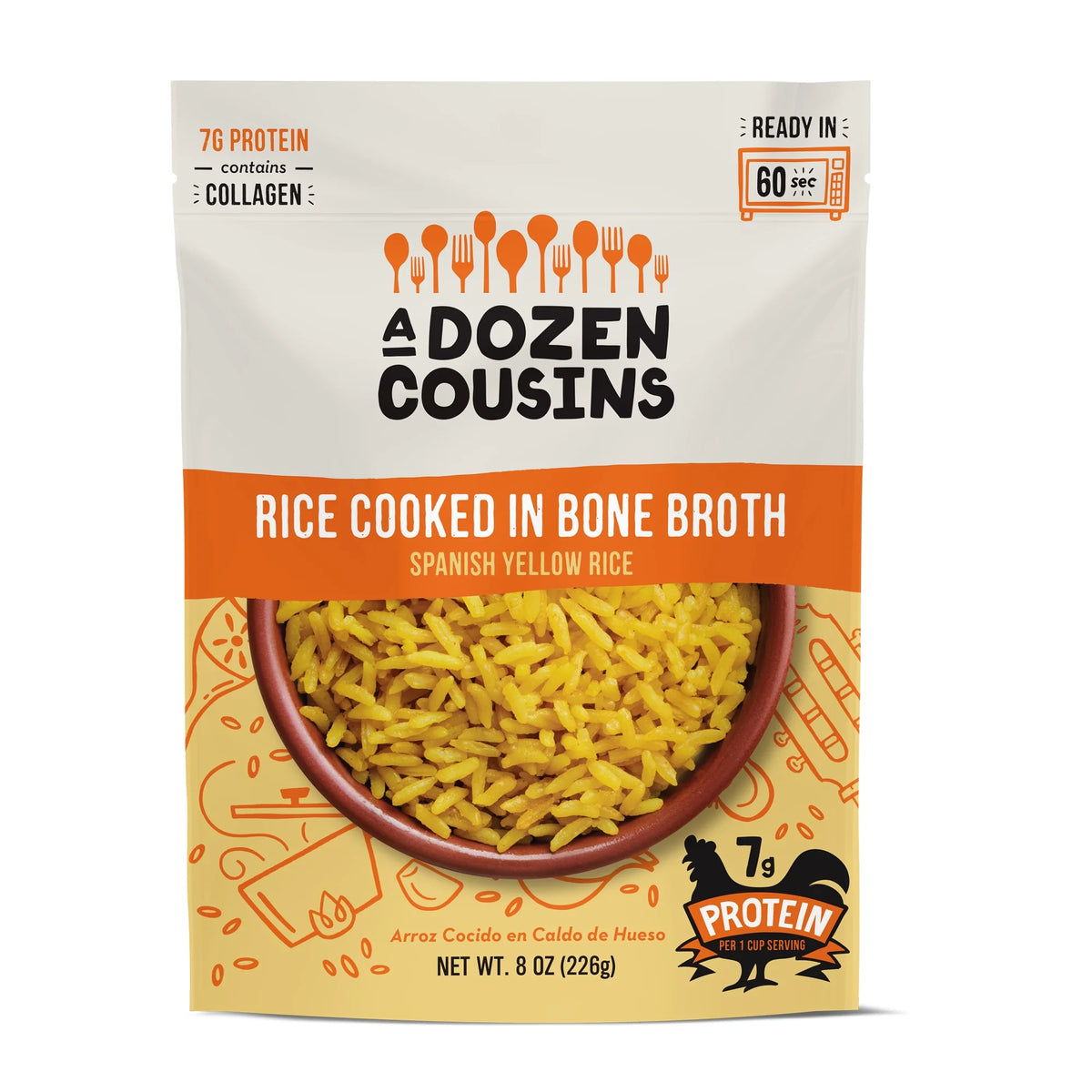 Yellow Spanish Rice 8 oz Pouch 6 Pack J453