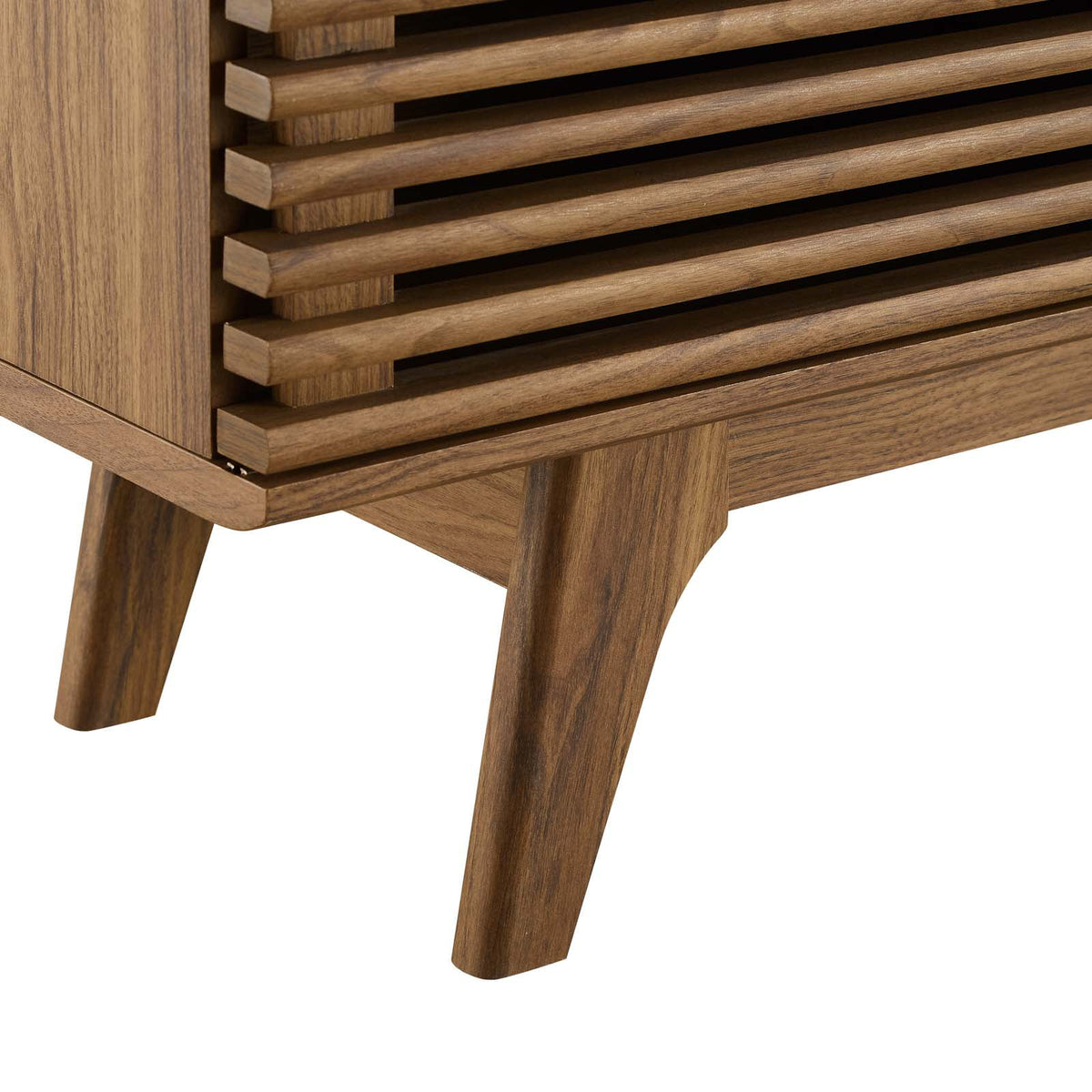 71" Walnut Media Console TV Stand O547733
