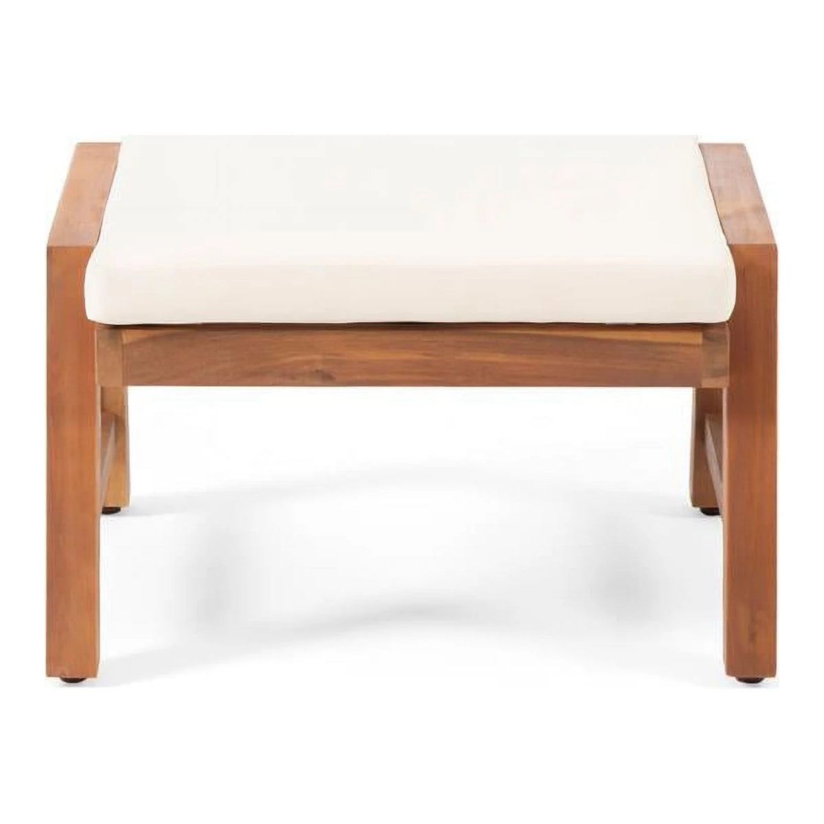 Teak Cream Acacia Wood Club Chair Set of 2 P385023