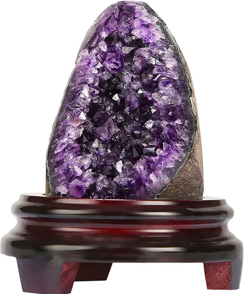 Amethyst Crystal Cluster Raw Geode Quartz 1.1lbs A77603