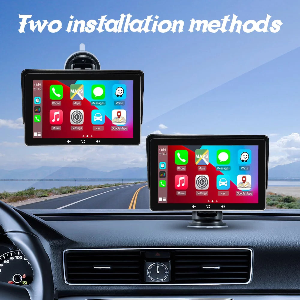 Portable Wireless Apple Carplay Android Auto 7'' Touch Screen Car Stereo X415