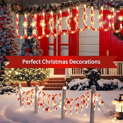 Solar Christmas Candy Cane Lights N955096