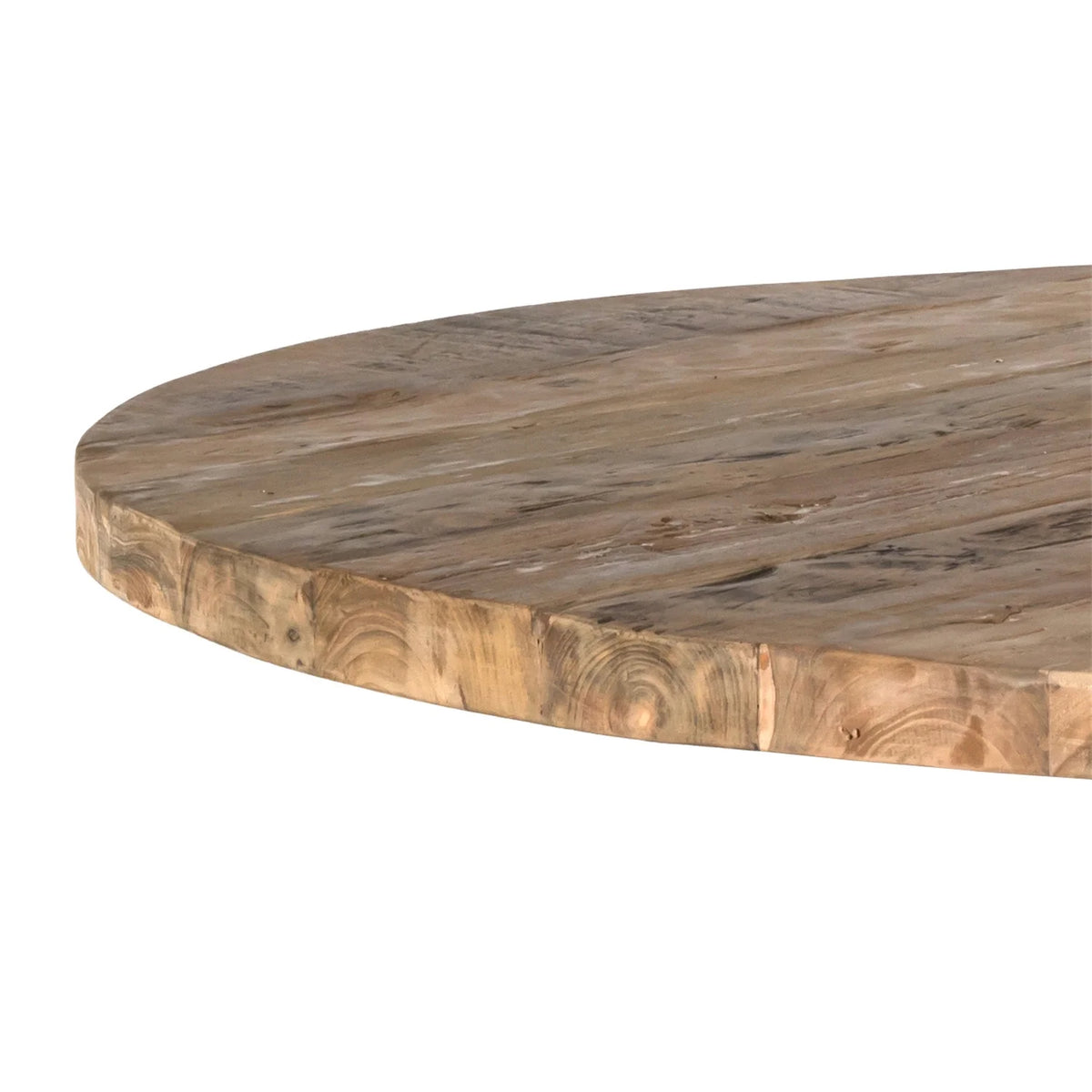Round Recycled Teak Wood Dining Table K605911