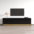 High Gloss TV Stand with Storage Cabinets W467275