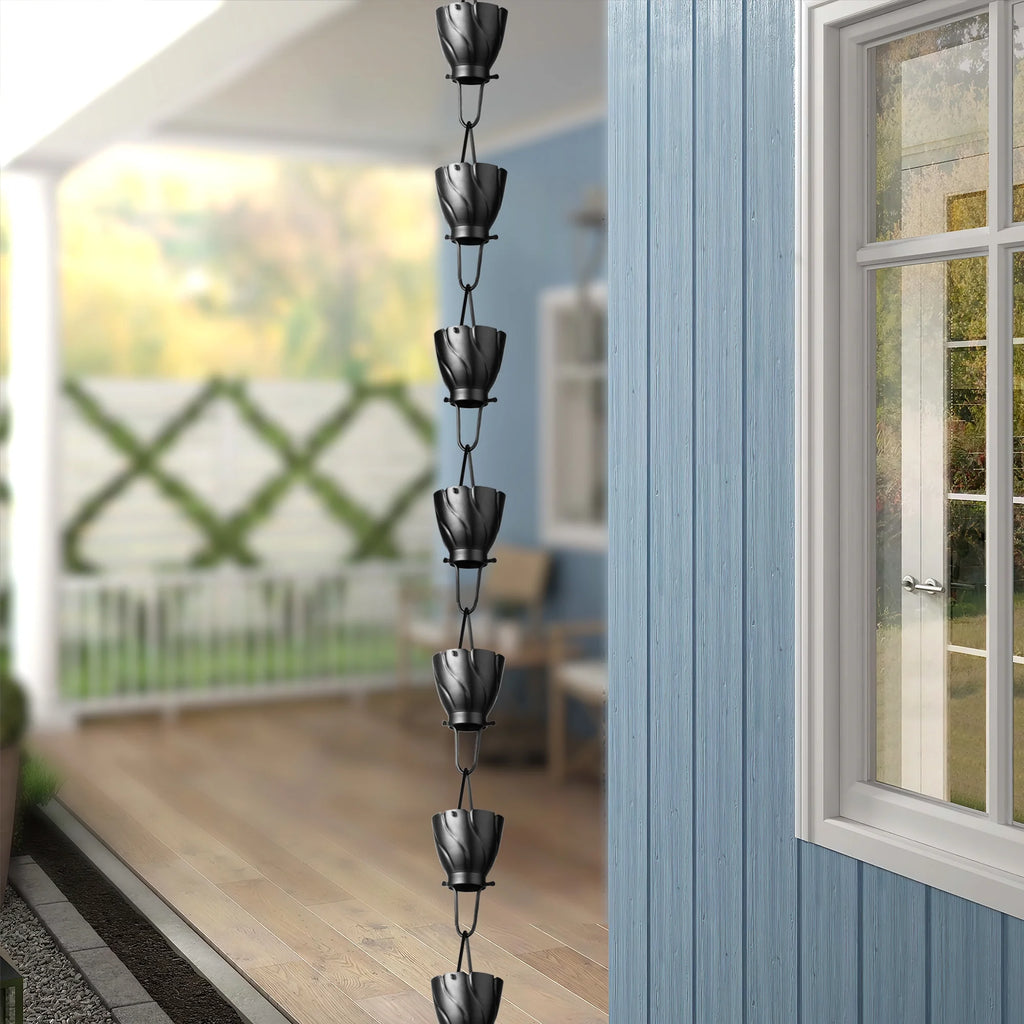 Aluminum Rain Chain Downspout 8.5 ft J852
