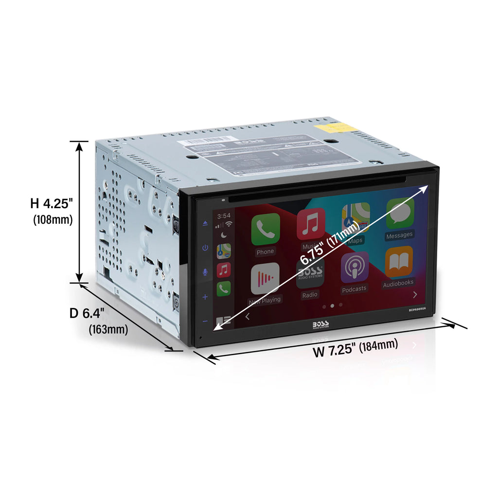 6.75” Apple CarPlay Android Auto Car DVD Player F83715