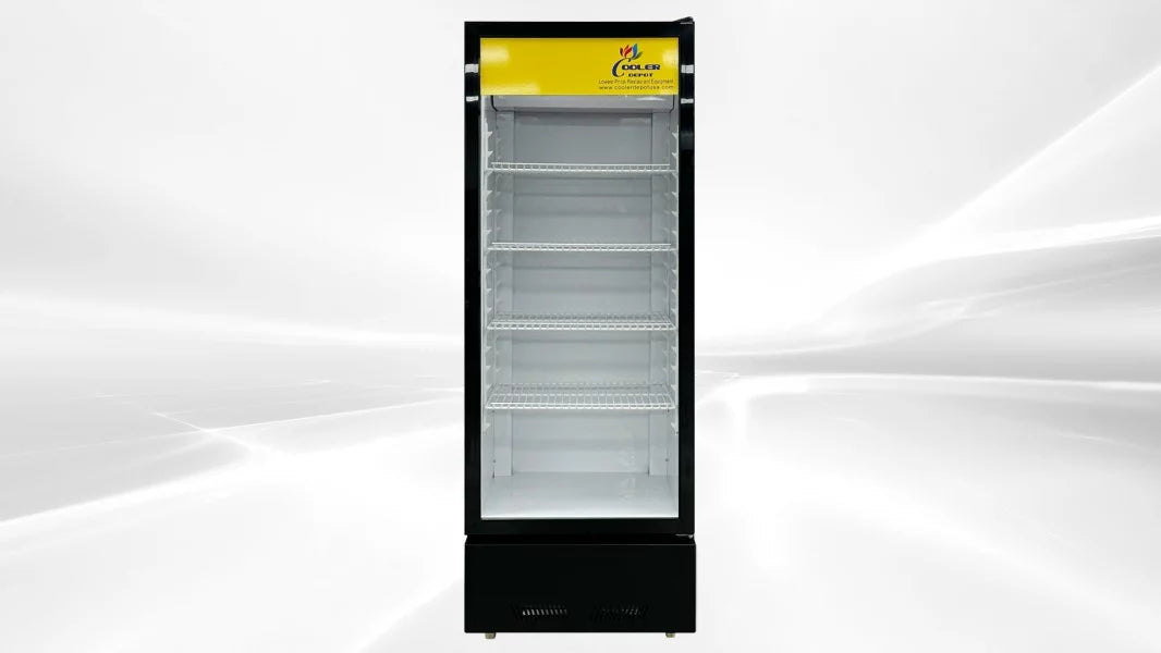 Black 9.2 cu.ft Glass Door Refrigerator J564