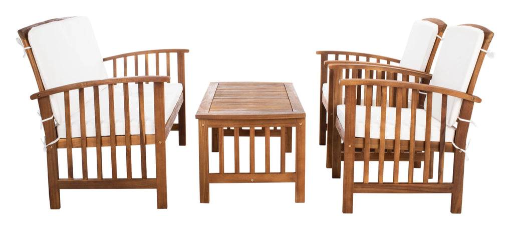 4-Piece Patio Set Natural/Beige C305