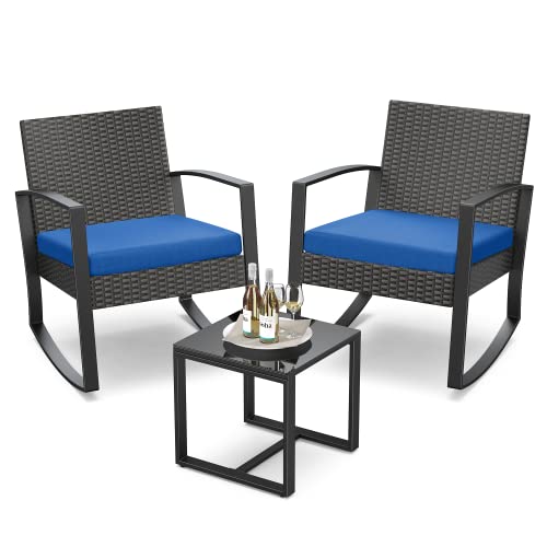 3 Pieces Patio Furniture Set with Coffee Table L828576