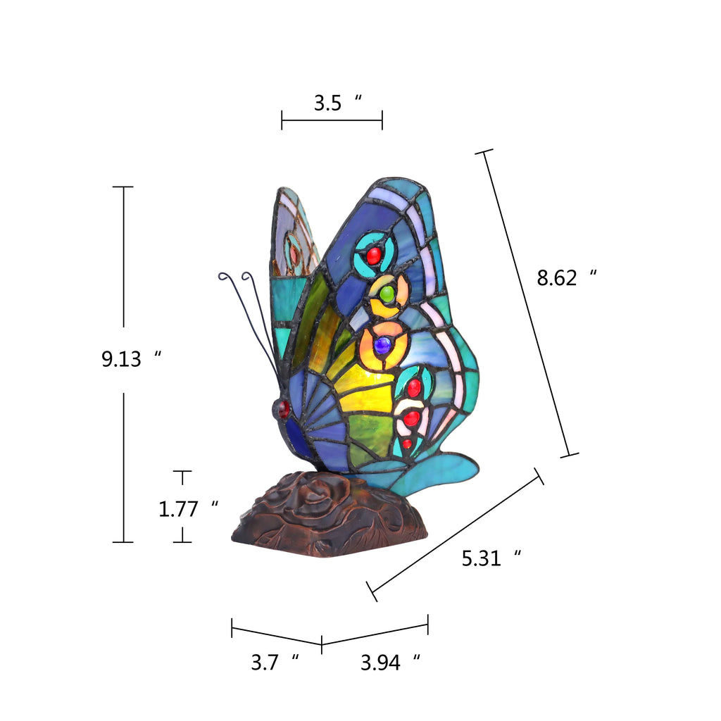 1 Light Butterfly Accent Table Lamp N346