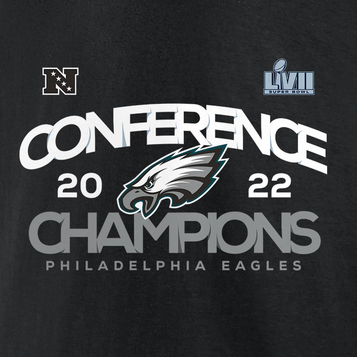 Men's Black Philadelphia Eagles T-Shirt A175