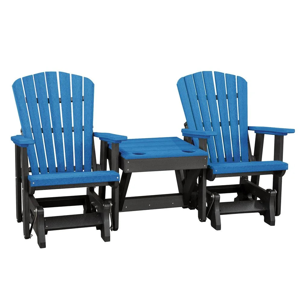 Resin Double Glider with Center Table L315823