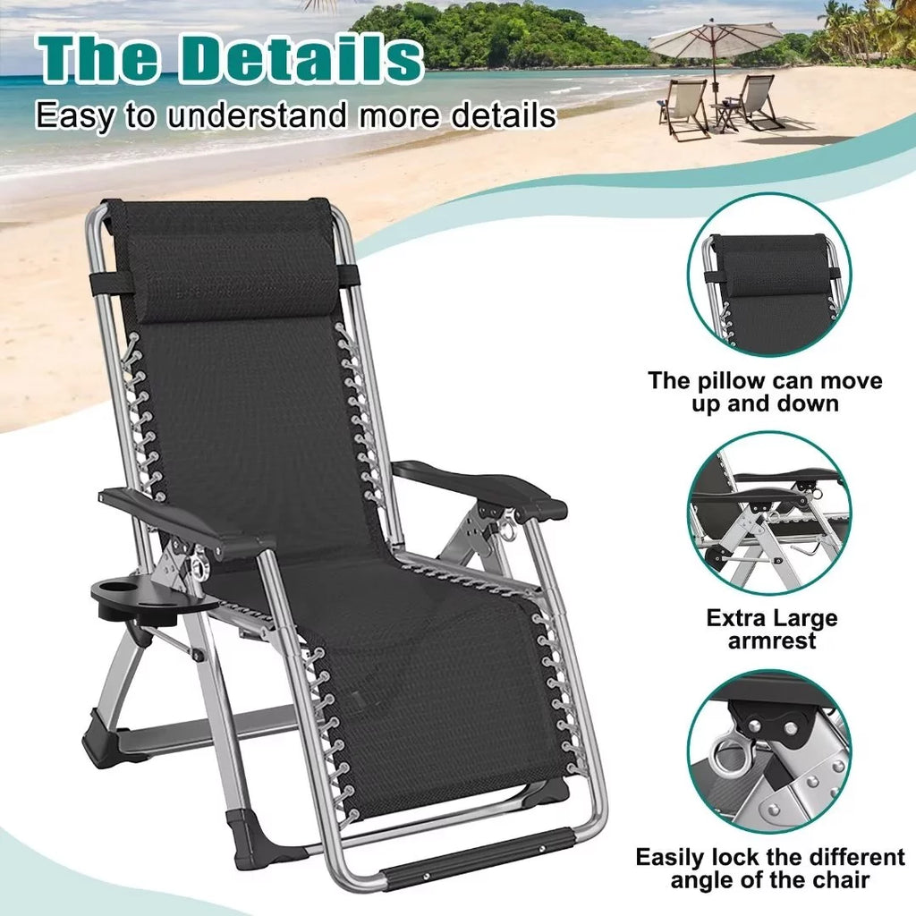 Zero Gravity Reclining Lounge Chair with Cushion & Tray X528
