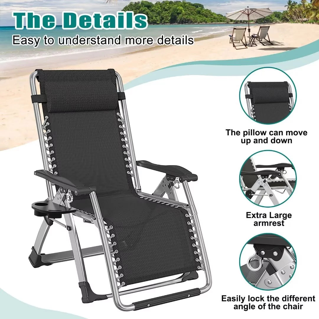 Zero Gravity Reclining Lounge Chair with Cushion & Tray X528