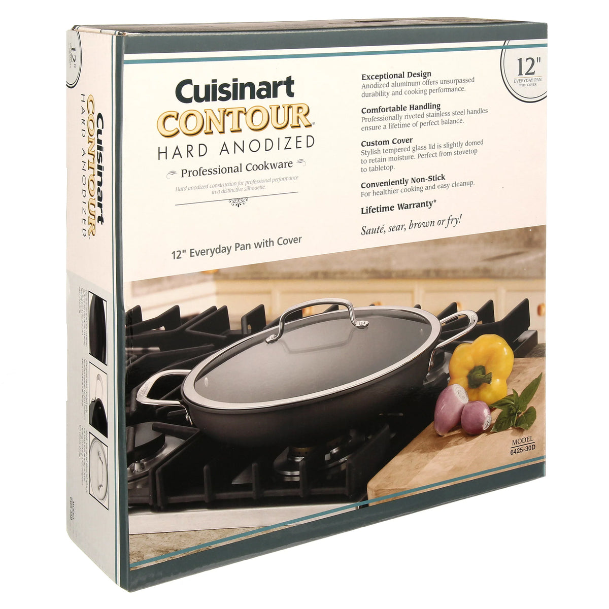 Hard Anodized 12" Pan with Cover E966584