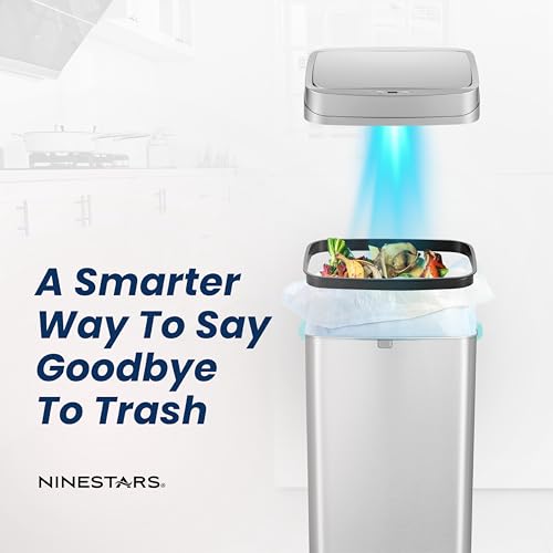 13 Gallon Odor Neutralizing Motion Sensor Trash Can H19301
