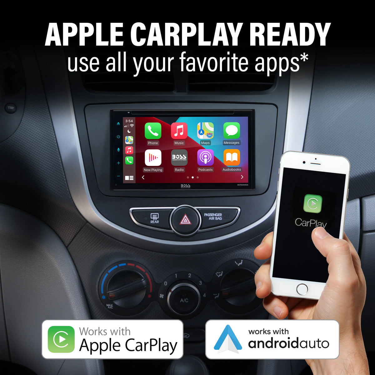 6.75” Apple CarPlay Android Auto Car DVD Player F83715