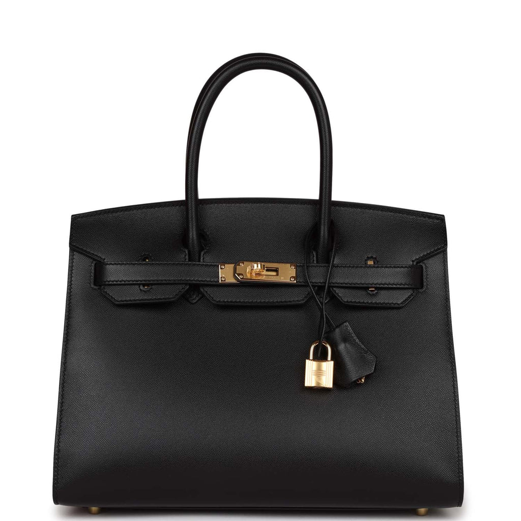 Black Leather Handbag U1006