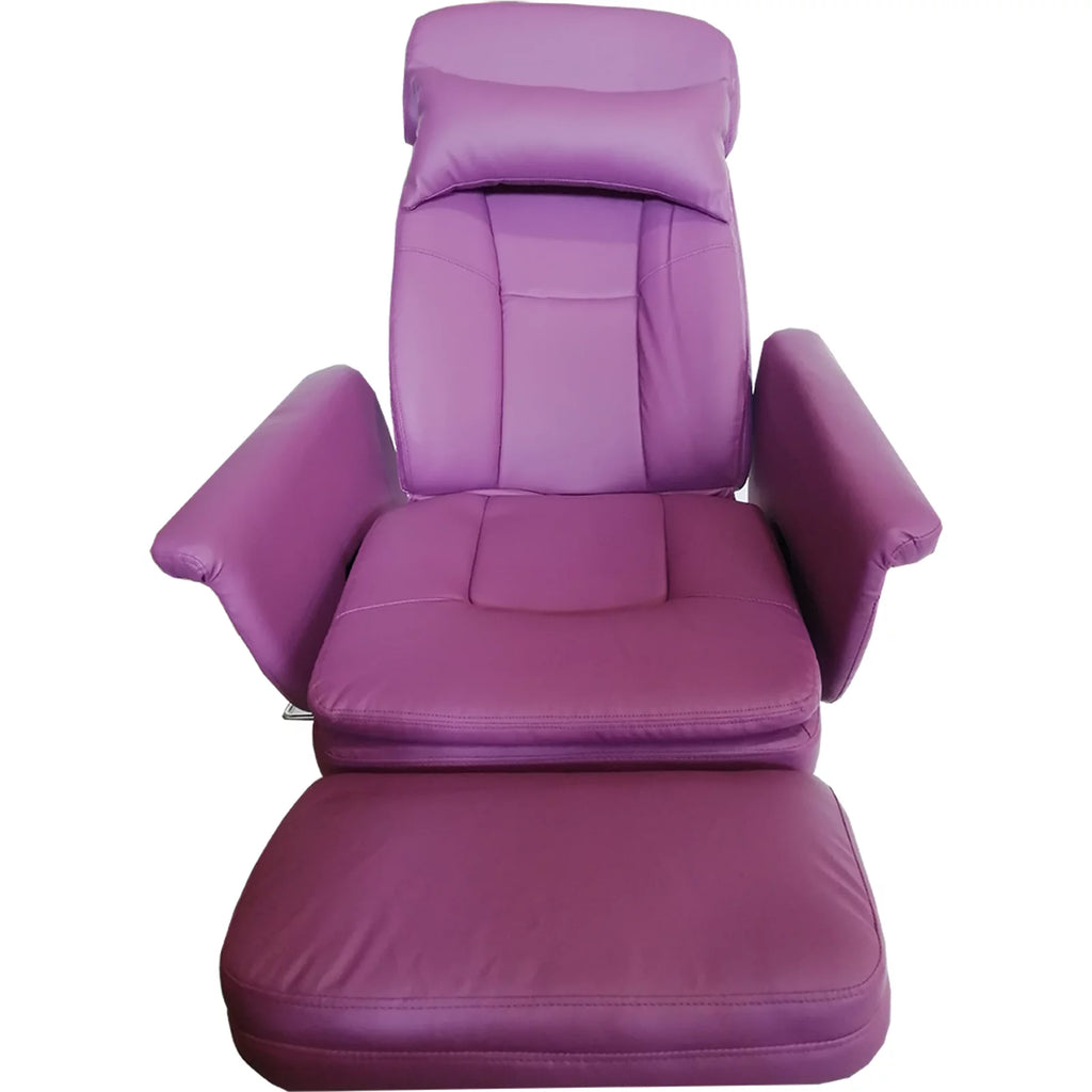 Purple 360 Degree Rotating Facial Bed Recliner Spa Table Salon Chair P6246