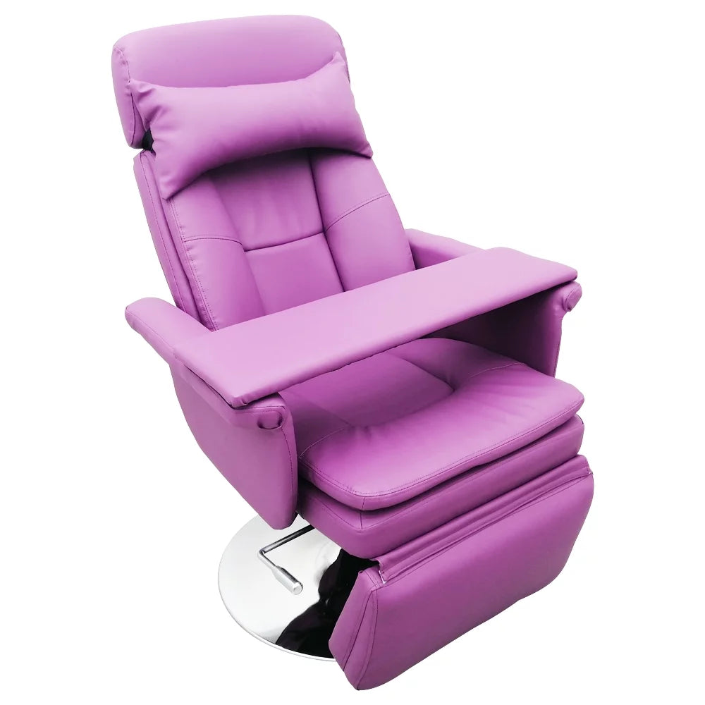 Purple 360 Degree Rotating Facial Bed Recliner Spa Table Salon Chair P6246