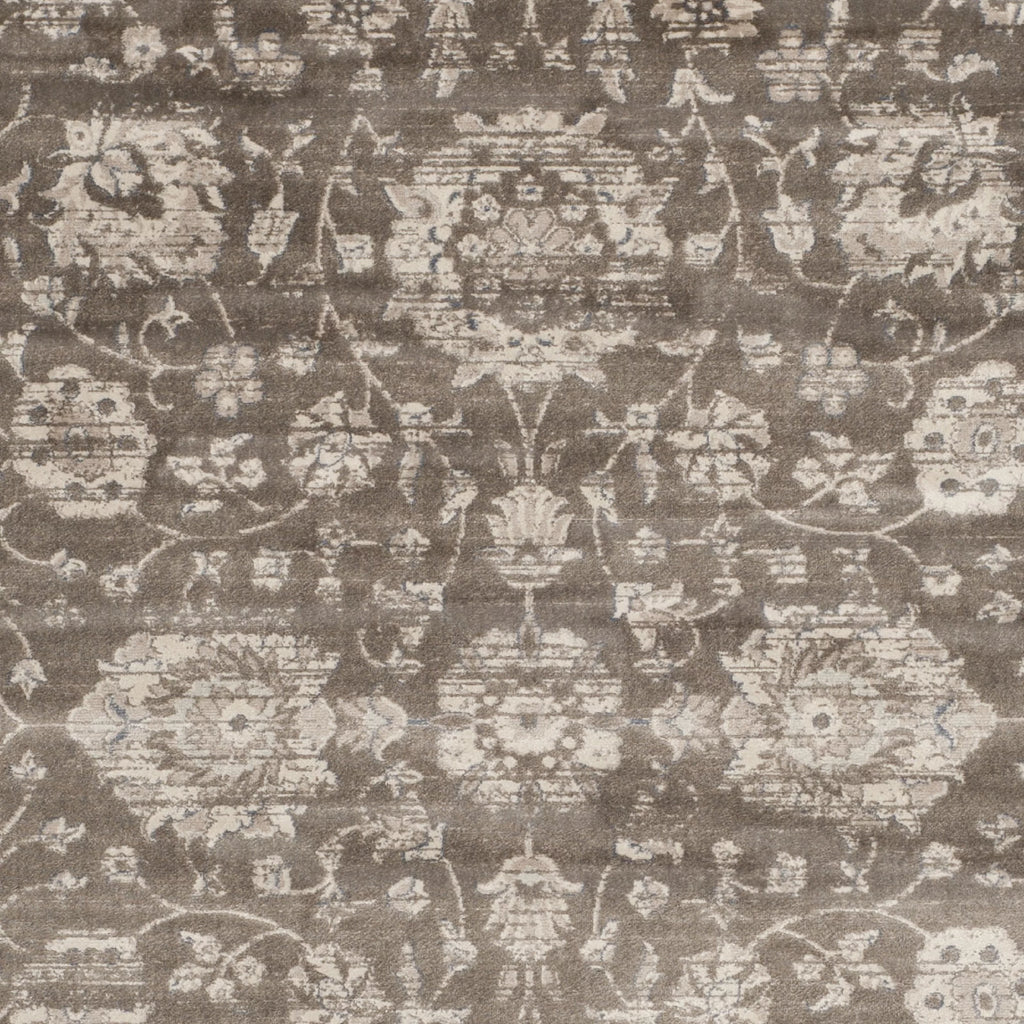Brown Ivory Traditional Area Rug 5'1" x 7'7" D8121