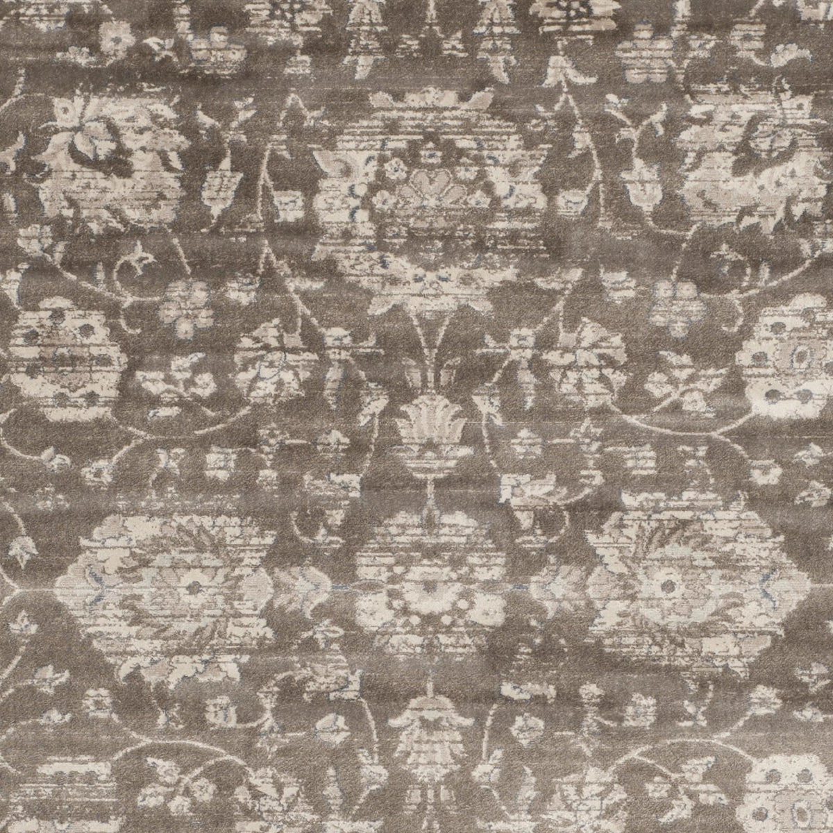 Brown Ivory Traditional Area Rug 5'1" x 7'7" D8121
