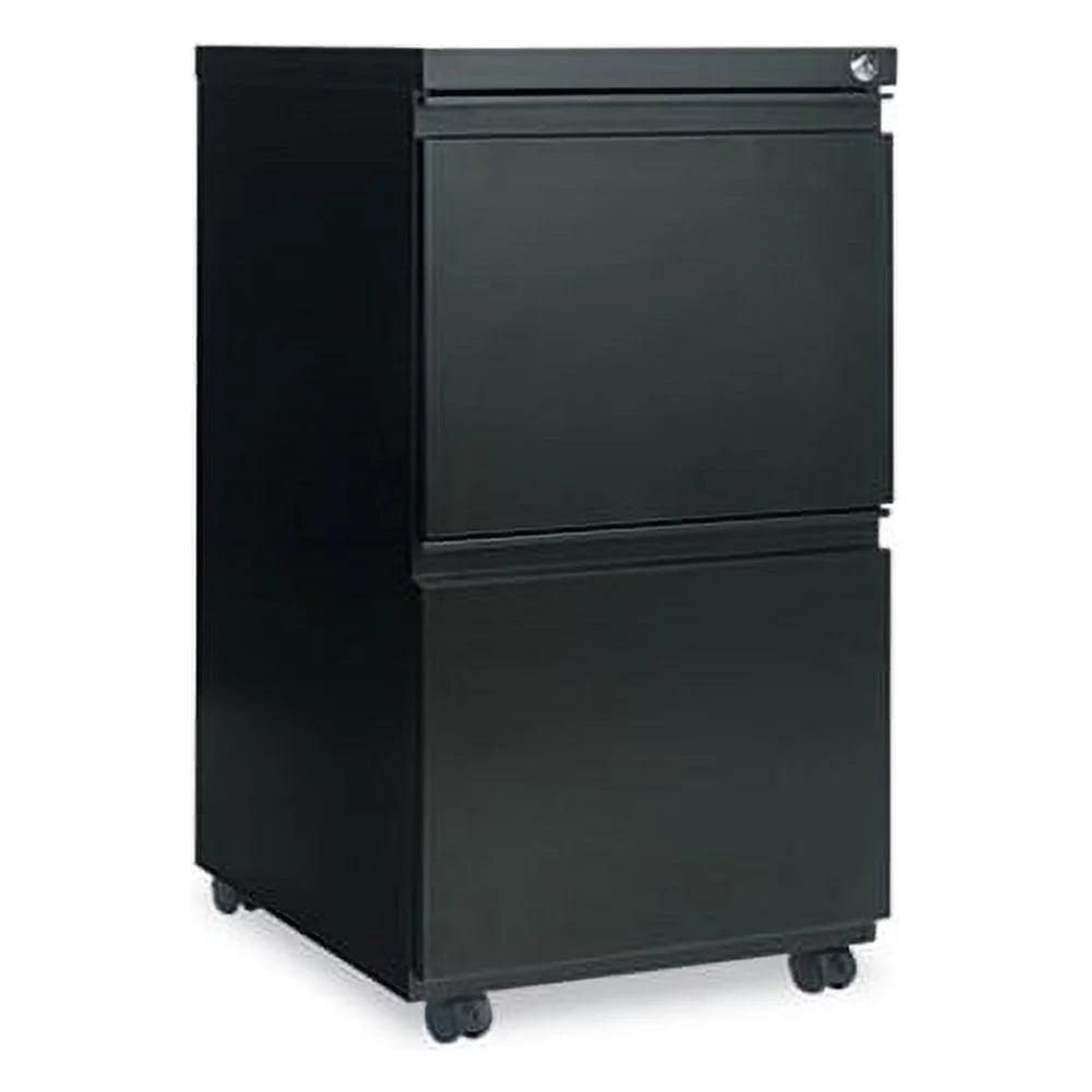 Black Two-Drawer Metal Pedestal File Z50581