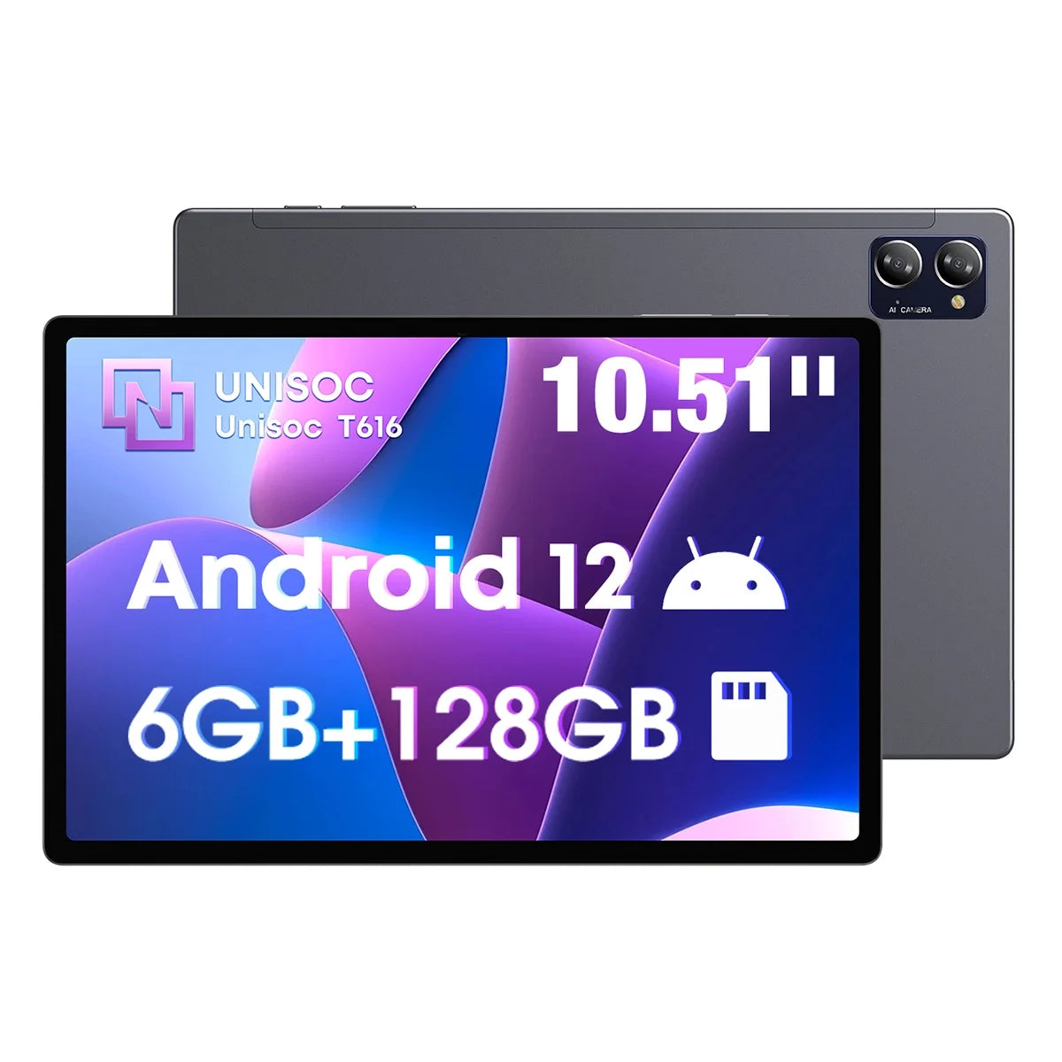 10.1" Tablet 128GB ROM 6GB RAM Android 12 E4982
