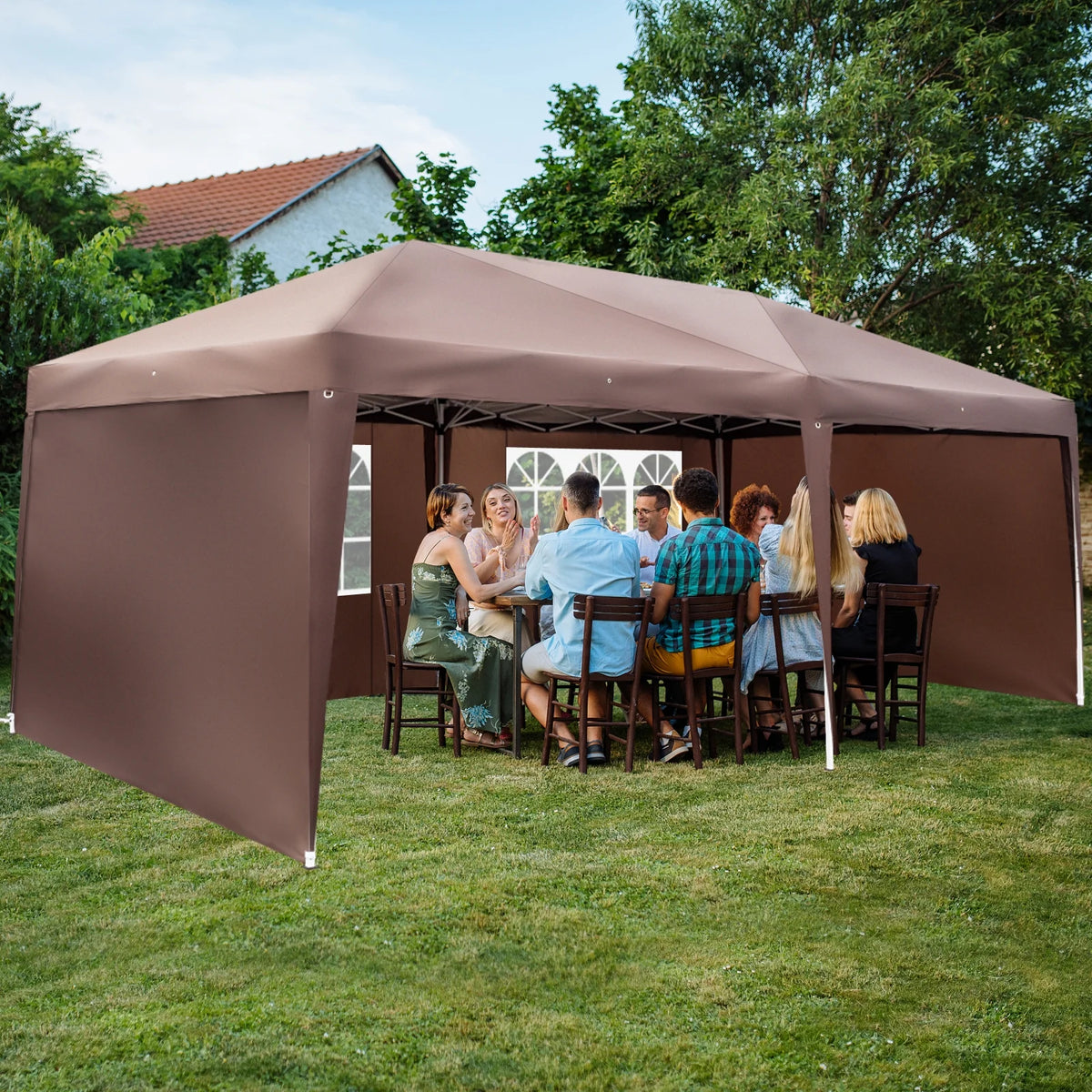 10'x 20' Pop up Canopy with 4 Side Walls P950