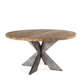 Round Recycled Teak Wood Dining Table K605911