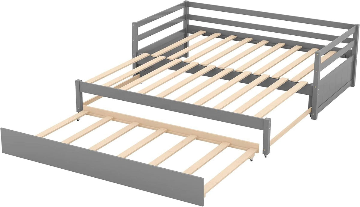 Wood Extendable Daybed with Trundle G279098