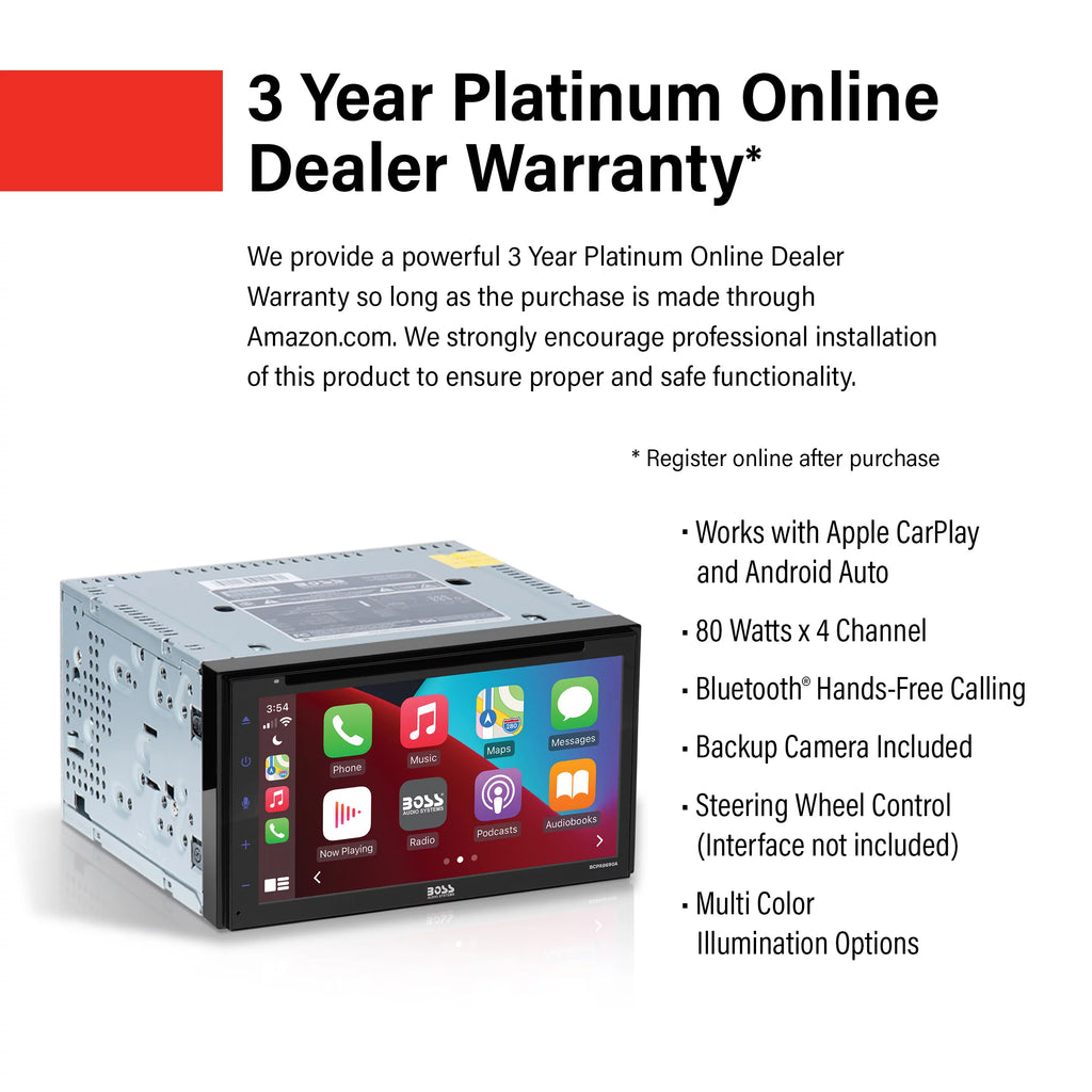 6.75” Apple CarPlay Android Auto Car DVD Player F83715