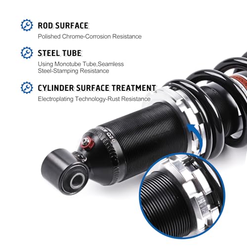 ATV Rear Shocks Absorber Monotube Shocks Set 2pcs T6280