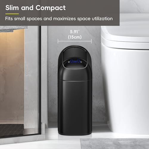 2.6 Gallon Slim Automatic Touchless Trash Can R79295