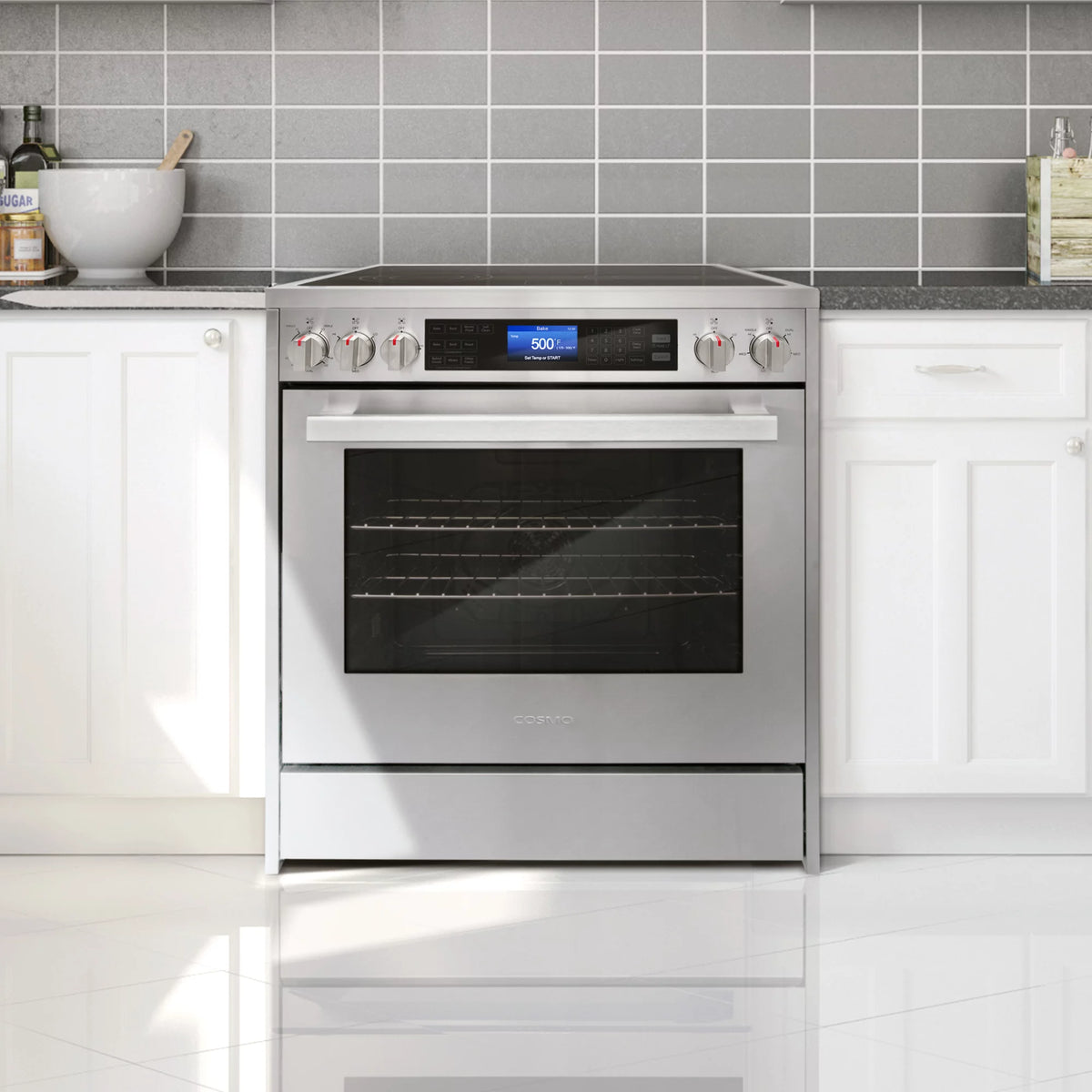 2 Piece Kitchen Appliance Package with Electric Range and Range Hood G386
