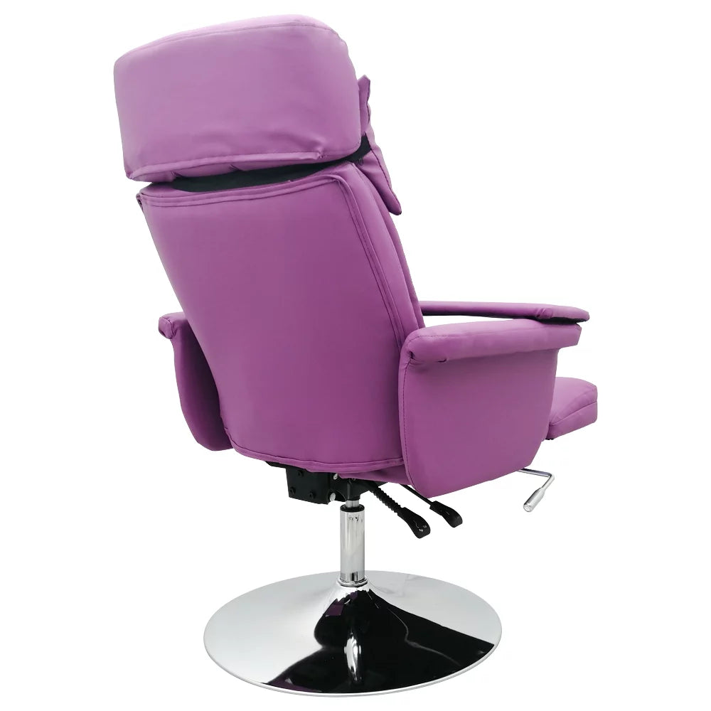 Purple 360 Degree Rotating Facial Bed Recliner Spa Table Salon Chair P6246
