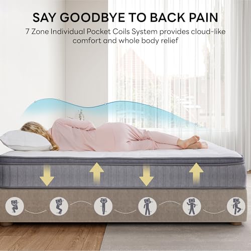 12 Inch Full Size Gel Memory Foam Hybrid Mattress N7854