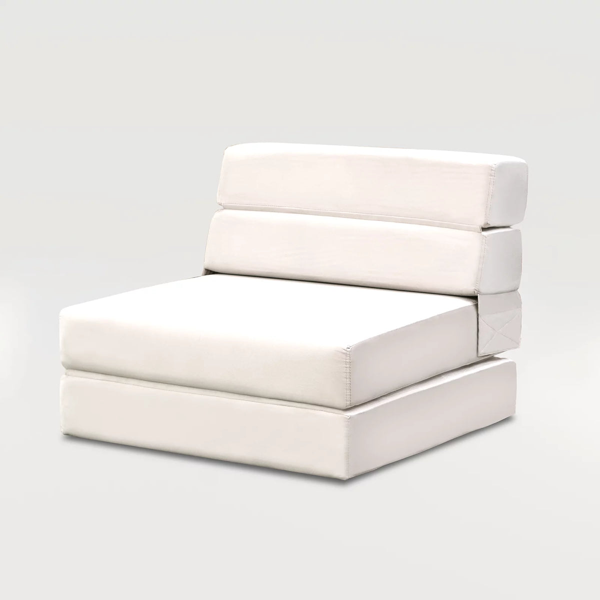 Convertible Single Sofa Bed Folding Futon Sleeper Beige L5543