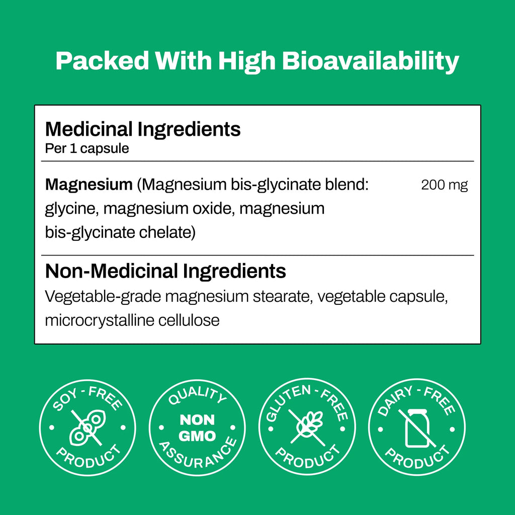 Magnesium Bisglycinate Capsules 240 Counts J3004